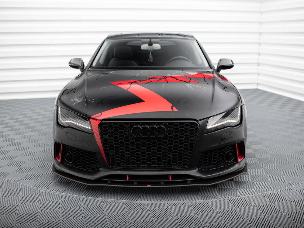Maxton Design Street PRO Front Splitter Audi A7 RS7 Look C7 - AUA7C7RS7LOOKCNC-FD1B - Image 3