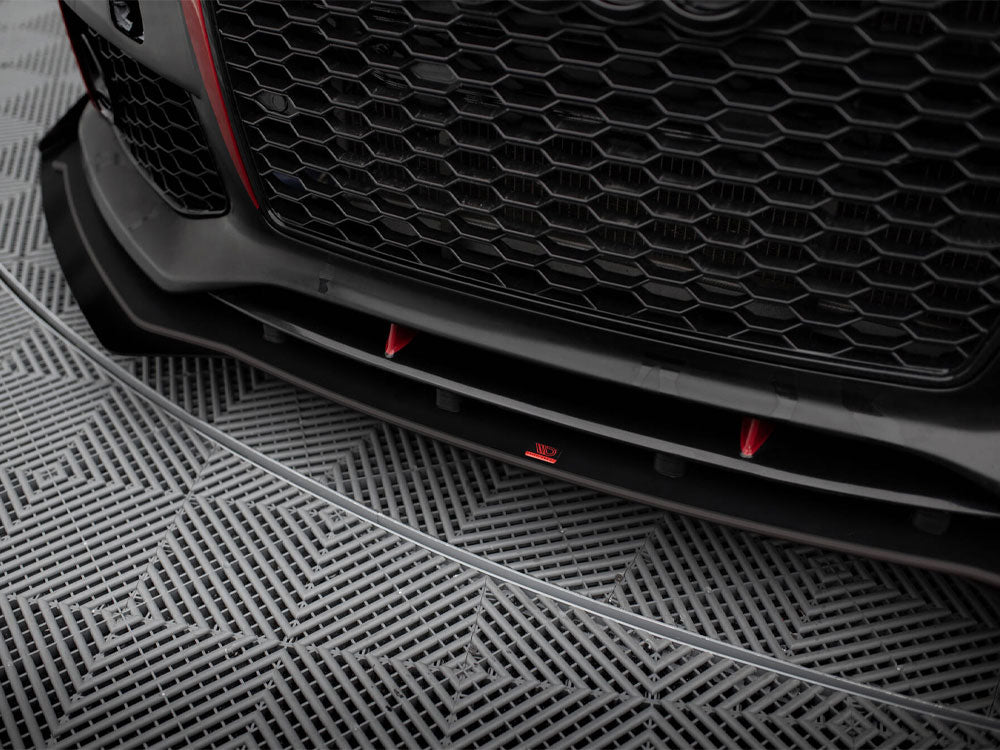 Maxton Design Street PRO Front Splitter + Flaps Audi A7 RS7 Look C7 - AUA7C7RS7LOOKCNC-FD1B+FSF1G - Image 6