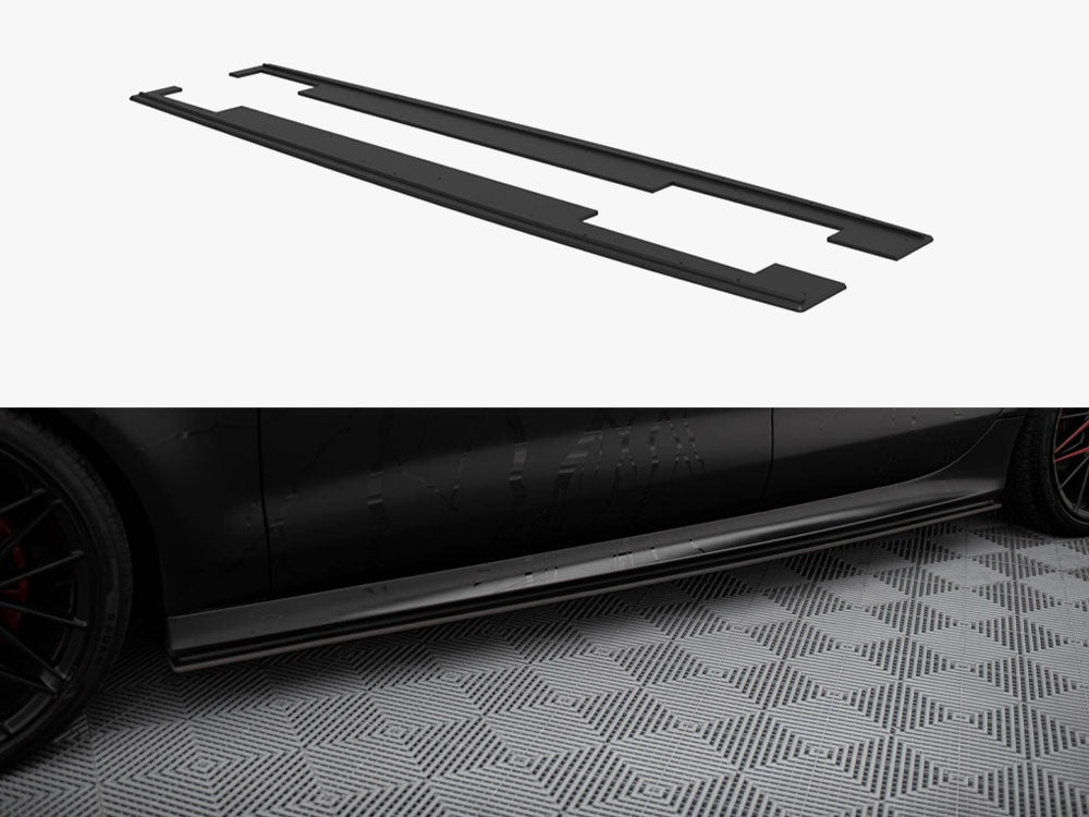 Maxton Design Street PRO Side Skirts Diffusers Audi A7 RS7 Look C7 - AUA7C7RS7LOOKCNC-SD1B - Image 1
