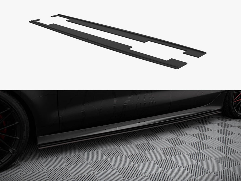 Maxton Design Street PRO Side Skirts Diffusers Audi A7 RS7 Look C7 - AUA7C7RS7LOOKCNC-SD1B - Image 1