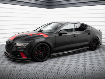 Maxton Design Street PRO Side Skirts Diffusers Audi A7 RS7 Look C7 - AUA7C7RS7LOOKCNC-SD1B - Image 2