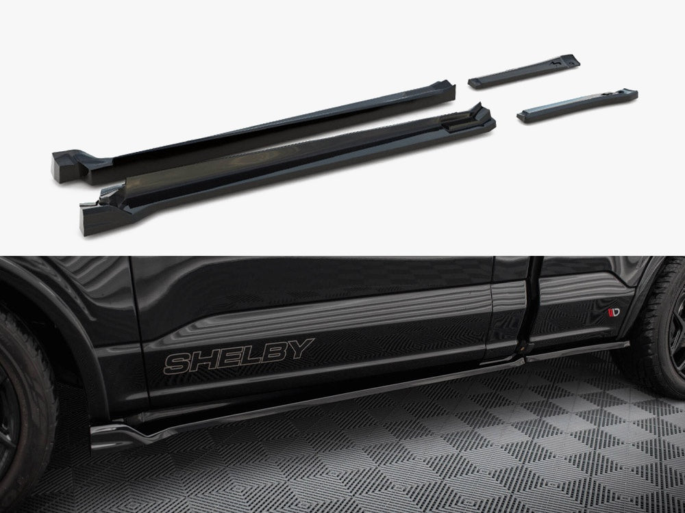 Maxton Design Side Skirts Diffusers Shelby F150 Super Snake - SH-F150-SS-SD1A+BG - Image 1