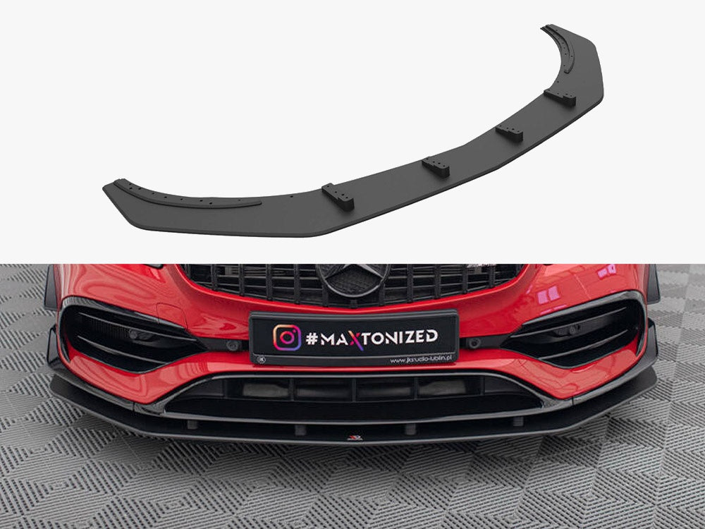 Maxton Design Street PRO Front Splitter Mercedes-Benz A 45 AMG Aero W176 Facelift - MEA176FAEROCNC-FD1B - Image 1