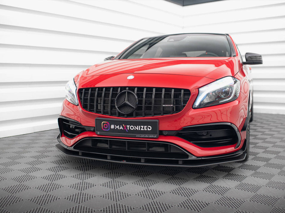Maxton Design Street PRO Front Splitter Mercedes-Benz A 45 AMG Aero W176 Facelift - MEA176FAEROCNC-FD1B - Image 2