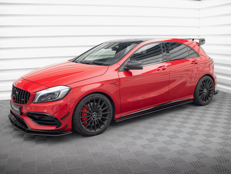 Maxton Design Street PRO Side Skirts Diffusers Mercedes-Benz A 45 AMG W176 Facelift - MEA176FAEROCNC-SD1B - Image 2