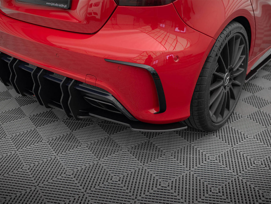 Maxton Design Street Pro Rear Side Splitters Mercedes-Benz A 45 AMG W176 Facelift - MEA176FAEROCNC-RSD1B - Image 2