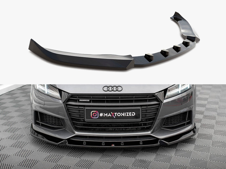 Maxton Design Front Splitter V.2 Audi TT S / S-Line 8S - AU-TT-3-SLINE-FD2G - Image 1