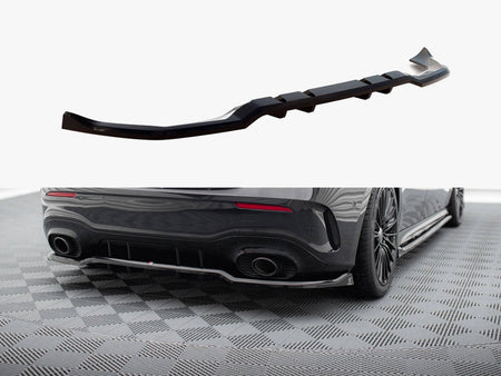 Maxton Design Rear Splitter (Vertical Bars) Mercedes-AMG A35 Hatchback W177 - ME-A-177F-35-RD1G+RD2G - Image 1