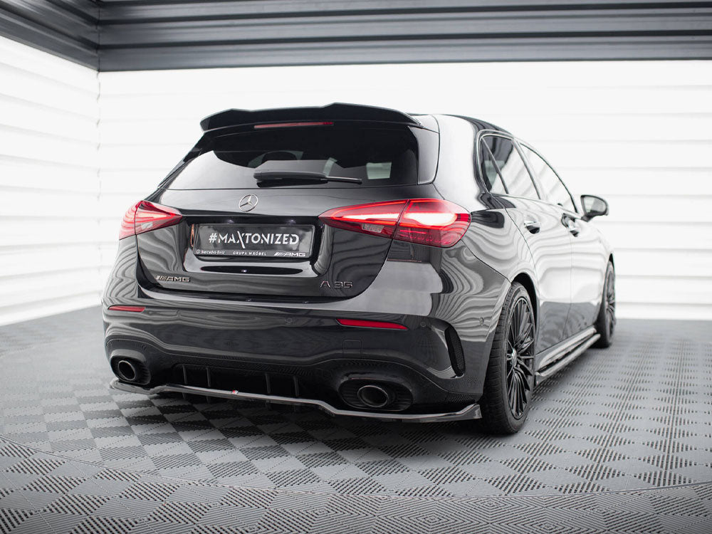 Maxton Design Rear Splitter (Vertical Bars) Mercedes-AMG A35 Hatchback W177 - ME-A-177F-35-RD1G+RD2G - Image 2