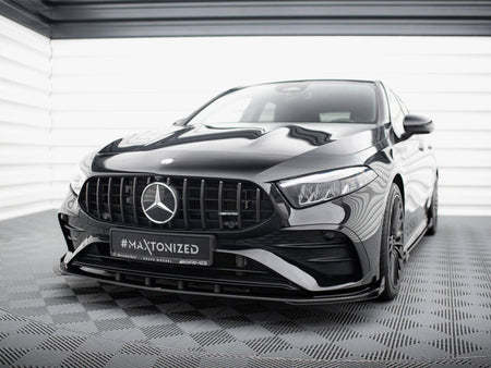 Maxton Design Street PRO Front Splitter + Flaps Mercedes-AMG A35 W177 Facelift - MEA177F35CNC-FD1B+FSF1G - Image 2
