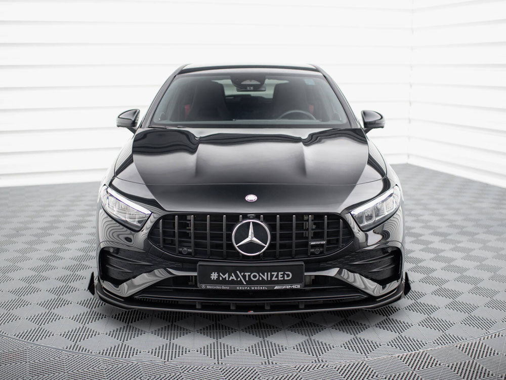 Maxton Design Street PRO Front Splitter + Flaps Mercedes-AMG A35 W177 Facelift - MEA177F35CNC-FD1B+FSF1G - Image 3