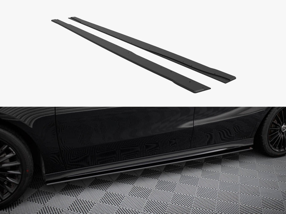 Street PRO Side Skirts Diffusers Mercedes-AMG A35 W177 Facelift