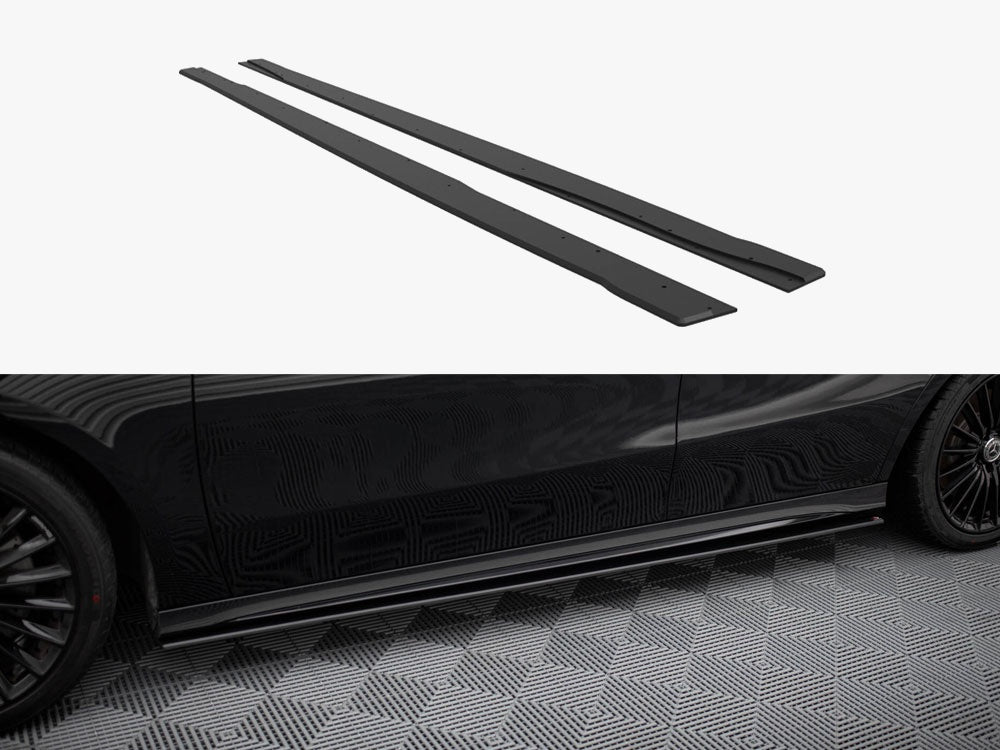 Maxton Design Street PRO Side Skirts Diffusers Mercedes-AMG A35 W177 Facelift - MEA177F35CNC-SD1B - Image 1
