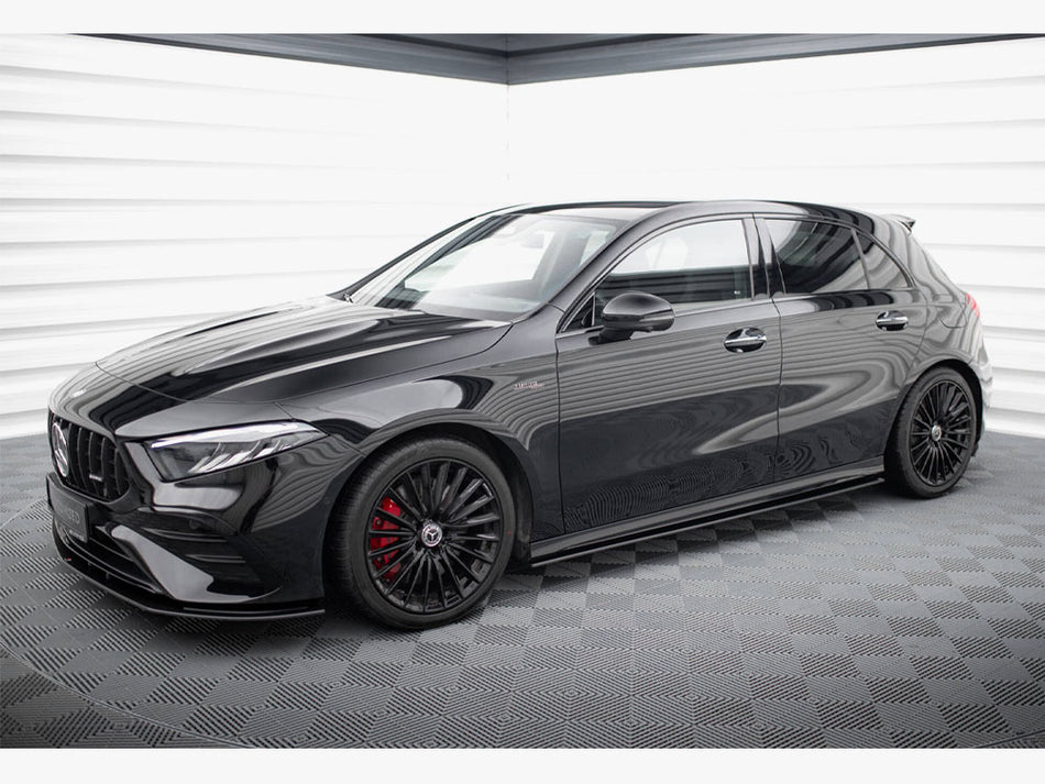 Maxton Design Street PRO Side Skirts Diffusers Mercedes-AMG A35 W177 Facelift - MEA177F35CNC-SD1B - Image 2