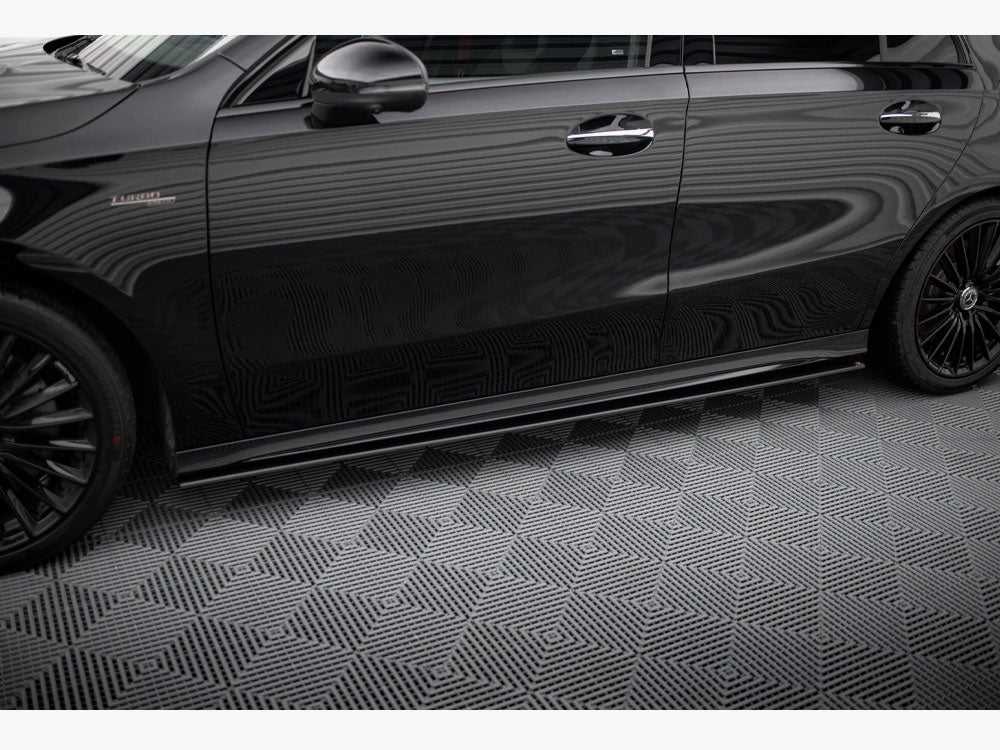 Maxton Design Street PRO Side Skirts Diffusers Mercedes-AMG A35 W177 Facelift - MEA177F35CNC-SD1B - Image 3