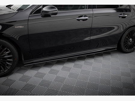 Maxton Design Street PRO Side Skirts Diffusers Mercedes-AMG A35 W177 Facelift - MEA177F35CNC-SD1B - Image 3