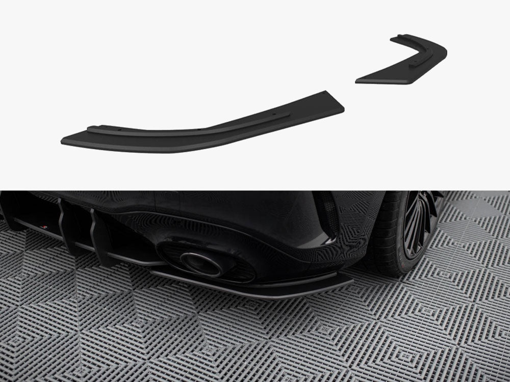 Maxton Design Street Pro Rear Side Splitters Mercedes-AMG A35 Hatchback W177 - MEA177F35CNC-RSD1B - Image 1