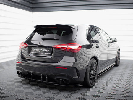 Maxton Design Street Pro Rear Side Splitters Mercedes-AMG A35 Hatchback W177 - MEA177F35CNC-RSD1B - Image 2