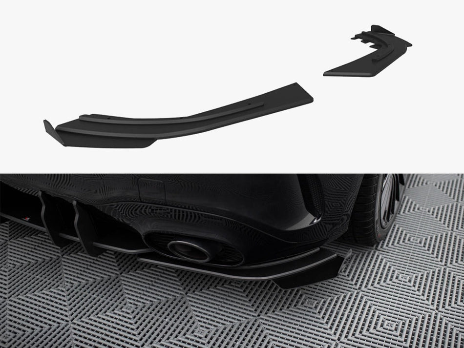 Street Pro Rear Side Splitters + Flaps Mercedes-AMG A35 Hatchback W177