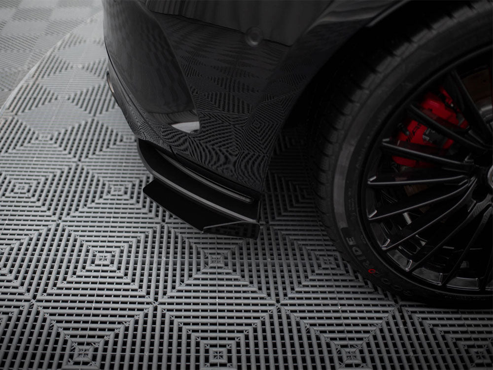 Maxton Design Street Pro Rear Side Splitters + Flaps Mercedes-AMG A35 Hatchback W177 - MEA177F35CNC-RSD1B+RSF1G - Image 4