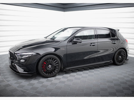 Maxton Design Side Flaps Mercedes-AMG A35 W177 Facelift - MEA177F35CNC-SF1G - Image 2