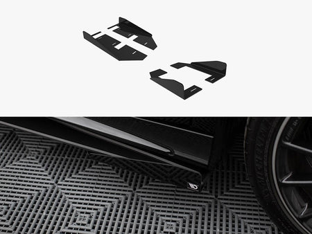 Maxton Design Side Flaps Mercedes-Benz A AMG-Line W176 Facelift - MEA176FAMGLINECNC-SF1G - Image 1