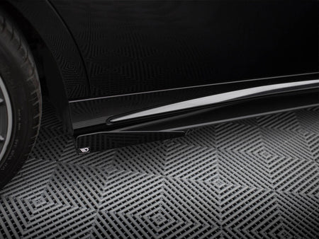 Maxton Design Side Flaps Mercedes-Benz A AMG-Line W176 Facelift - MEA176FAMGLINECNC-SF1G - Image 3