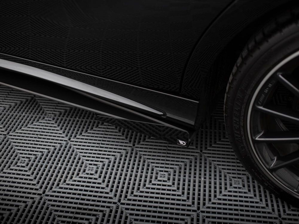 Maxton Design Side Flaps Mercedes-Benz A AMG-Line W176 Facelift - MEA176FAMGLINECNC-SF1G - Image 4