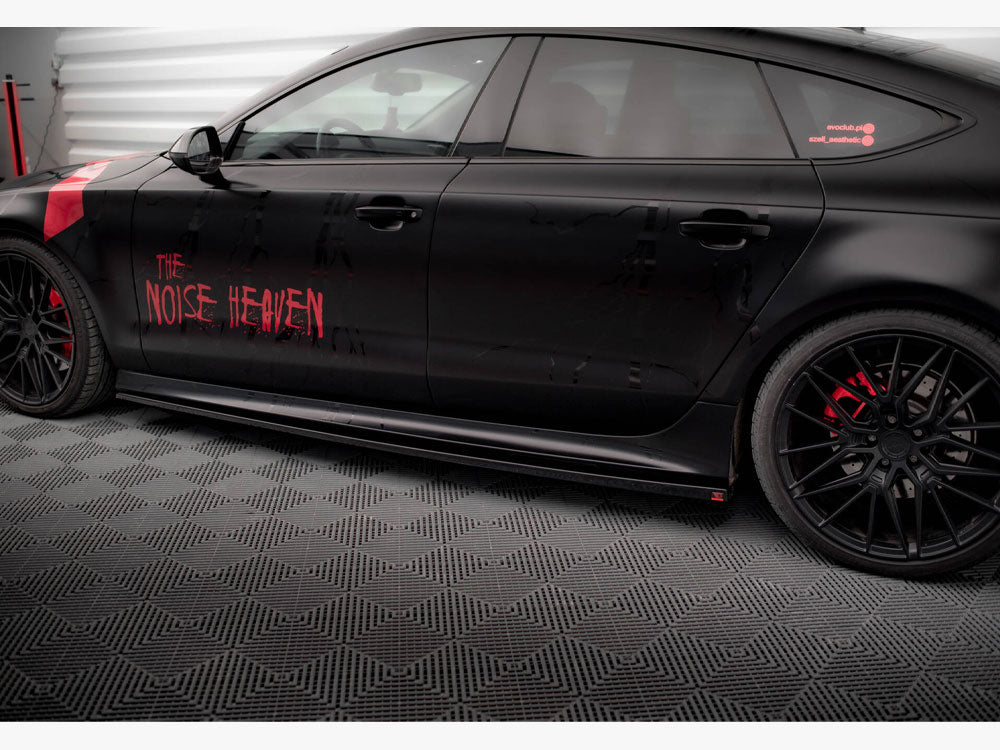 Maxton Design Side Skirts Diffusers Audi A7 RS7 Look C7 - AU-A7-C7-SLINE-SD1G - Image 3