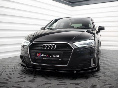 Maxton Design Front Splitter V.1 Audi A3 Sportback 8V Facelift - AU-A3-3F-SB-FD1G - Image 2