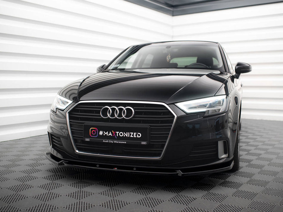 Maxton Design Front Splitter V.1 Audi A3 Sportback 8V Facelift - AU-A3-3F-SB-FD1G - Image 2