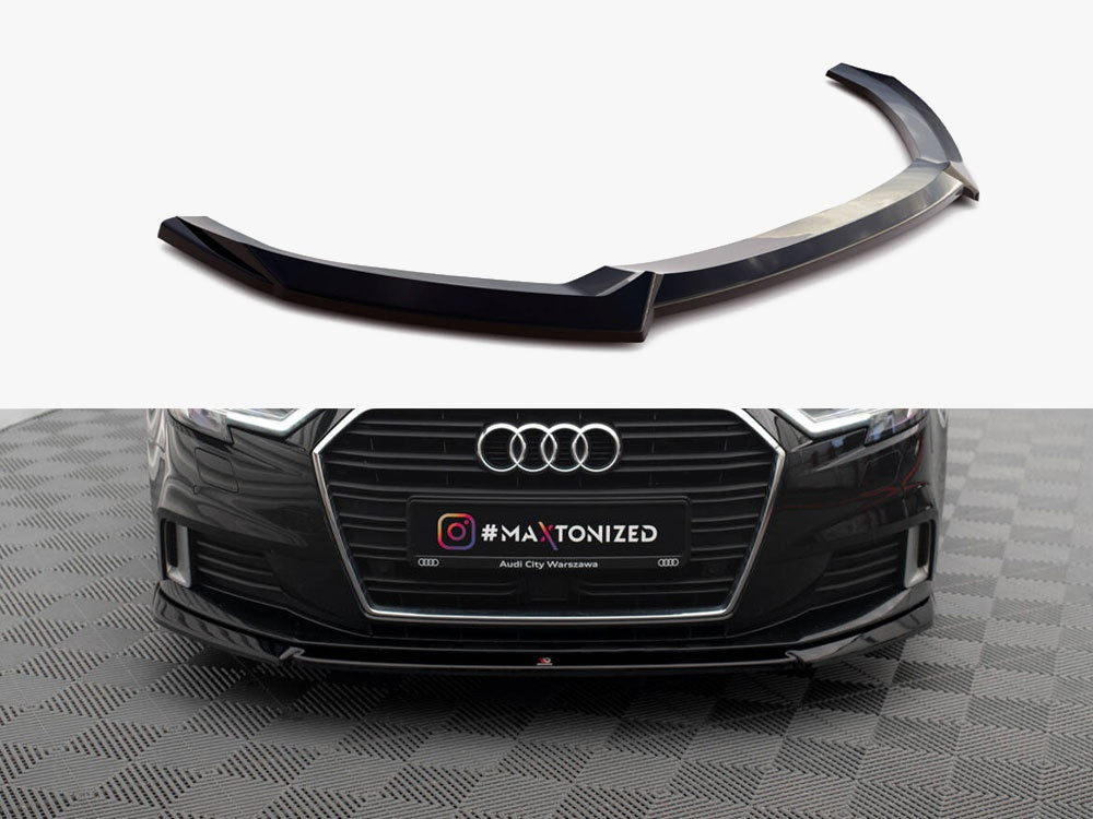 Maxton Design Front Splitter V.2 Audi A3 Sportback 8V Facelift - AU-A3-3F-SB-FD2G - Image 1