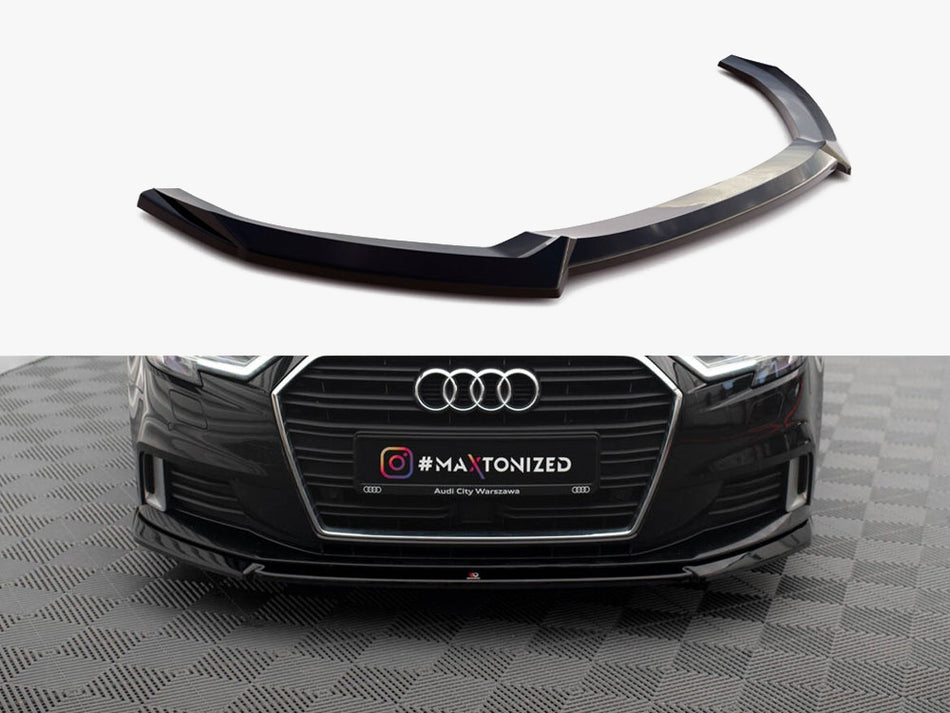 Maxton Design Front Splitter V.2 Audi A3 Sportback 8V Facelift - AU-A3-3F-SB-FD2G - Image 1