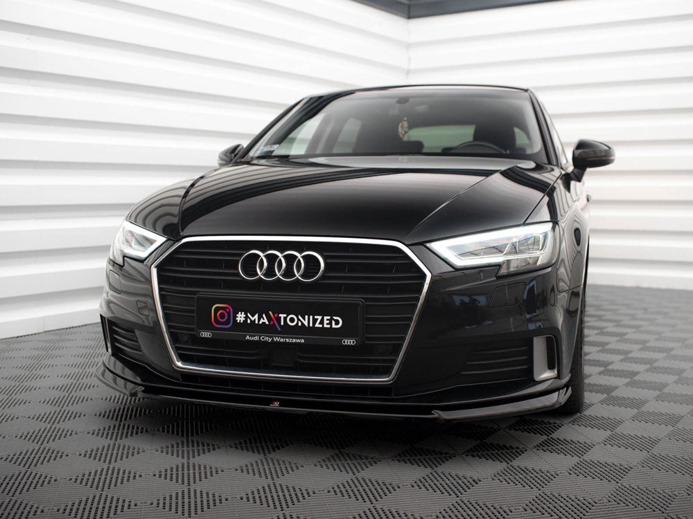 Maxton Design Front Splitter V.2 Audi A3 Sportback 8V Facelift - AU-A3-3F-SB-FD2G - Image 2