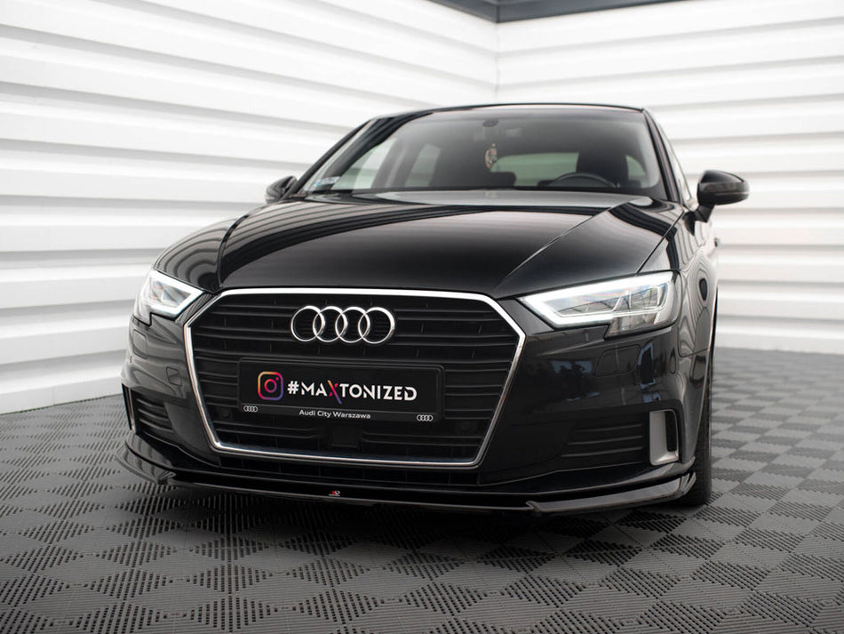 Maxton Design Front Splitter V.2 Audi A3 Sportback 8V Facelift - AU-A3-3F-SB-FD2G - Image 2