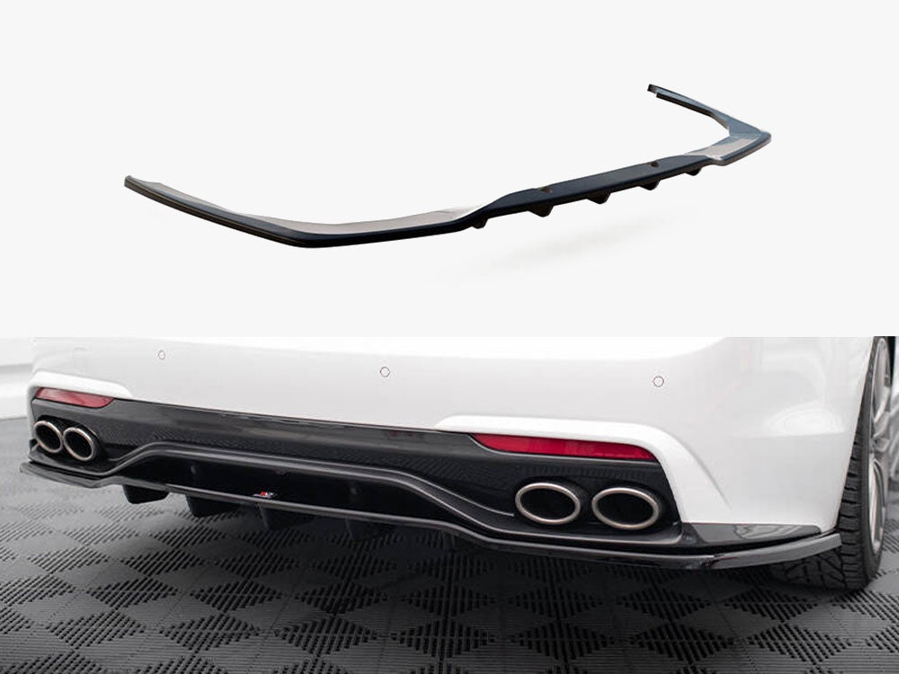 Maxton Design Central Rear Splitter (Vertical Bars) Kia Stinger Mk1 - KI-ST-1-GTLINE-RD1G+RD2G - Image 1