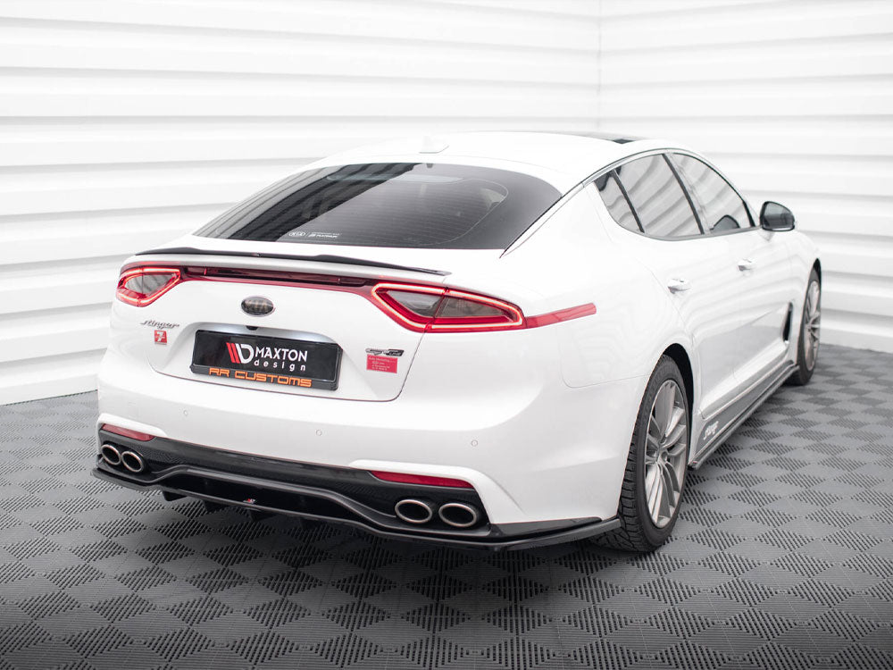 Maxton Design Central Rear Splitter (Vertical Bars) Kia Stinger Mk1 - KI-ST-1-GTLINE-RD1G+RD2G - Image 2