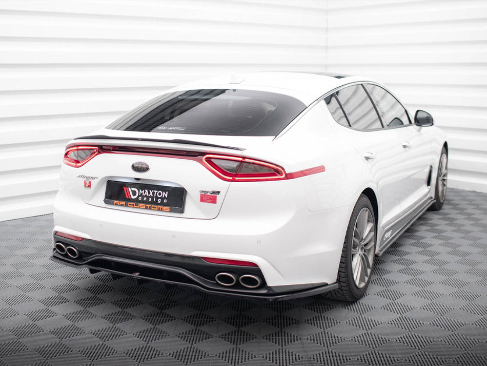 Maxton Design Central Rear Splitter (Vertical Bars) Kia Stinger Mk1 - KI-ST-1-GTLINE-RD1G+RD2G - Image 2