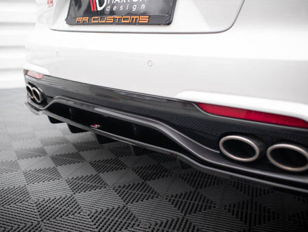 Maxton Design Central Rear Splitter (Vertical Bars) Kia Stinger Mk1 - KI-ST-1-GTLINE-RD1G+RD2G - Image 4