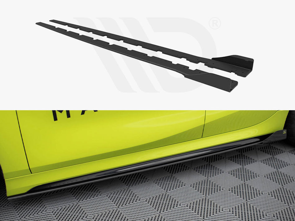 MAXTON DESIGN Street PRO Side Skirts Diffusers + Flaps BMW 1 F40 M-Pack / M135i