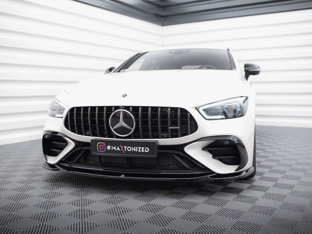 Maxton Design Front Splitter V.1 Mercedes-AMG GT 43 4 Door Coupe V8 Styling Package - ME-GT-4D-43-V8-FD1G - Image 2