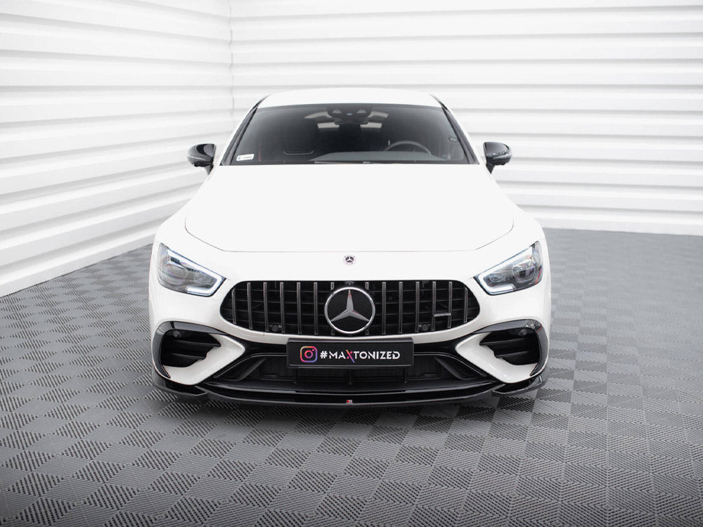 Maxton Design Front Splitter V.1 Mercedes-AMG GT 43 4 Door Coupe V8 Styling Package - ME-GT-4D-43-V8-FD1G - Image 3