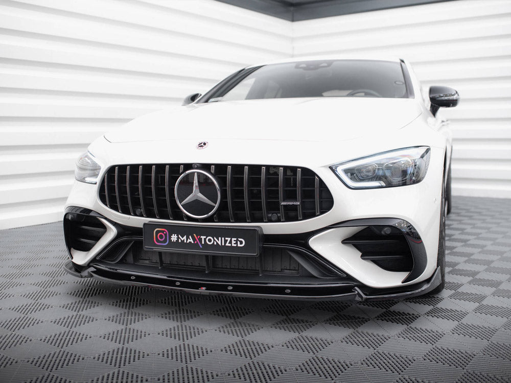 Maxton Design Front Splitter V.2 Mercedes-AMG GT 43 4 Door Coupe V8 Styling Package - ME-GT-4D-43-V8-FD2G - Image 2