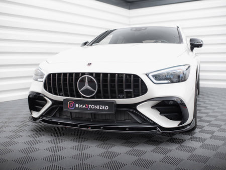 Maxton Design Front Splitter V.2 Mercedes-AMG GT 43 4 Door Coupe V8 Styling Package - ME-GT-4D-43-V8-FD2G - Image 2