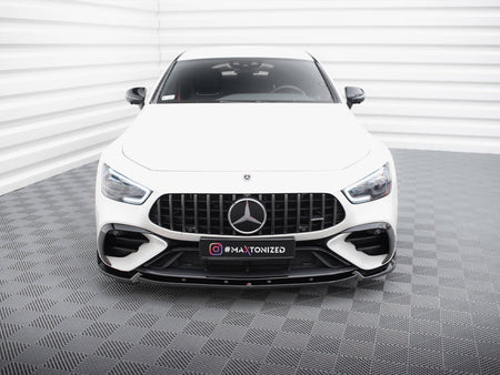 Maxton Design Front Splitter V.2 Mercedes-AMG GT 43 4 Door Coupe V8 Styling Package - ME-GT-4D-43-V8-FD2G - Image 3