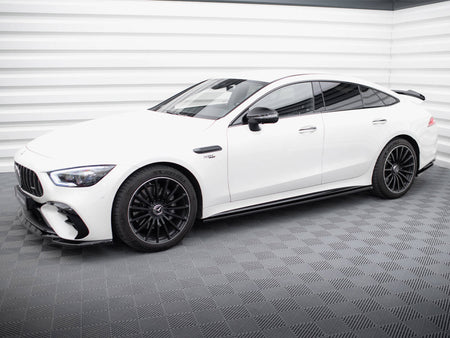 Maxton Design Side Skirts Diffusers Mercedes-AMG GT 43 4 Door Coupe V8 Styling Package - ME-GT-4D-43-V8-SD1G - Image 2