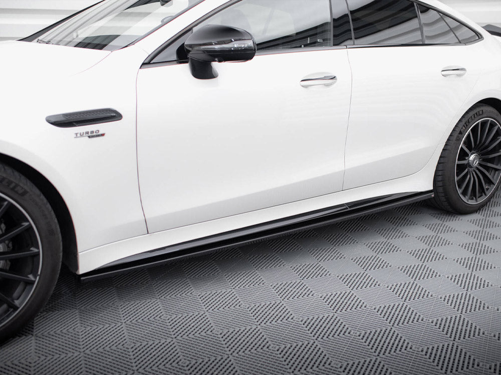 Maxton Design Side Skirts Diffusers Mercedes-AMG GT 43 4 Door Coupe V8 Styling Package - ME-GT-4D-43-V8-SD1G - Image 3