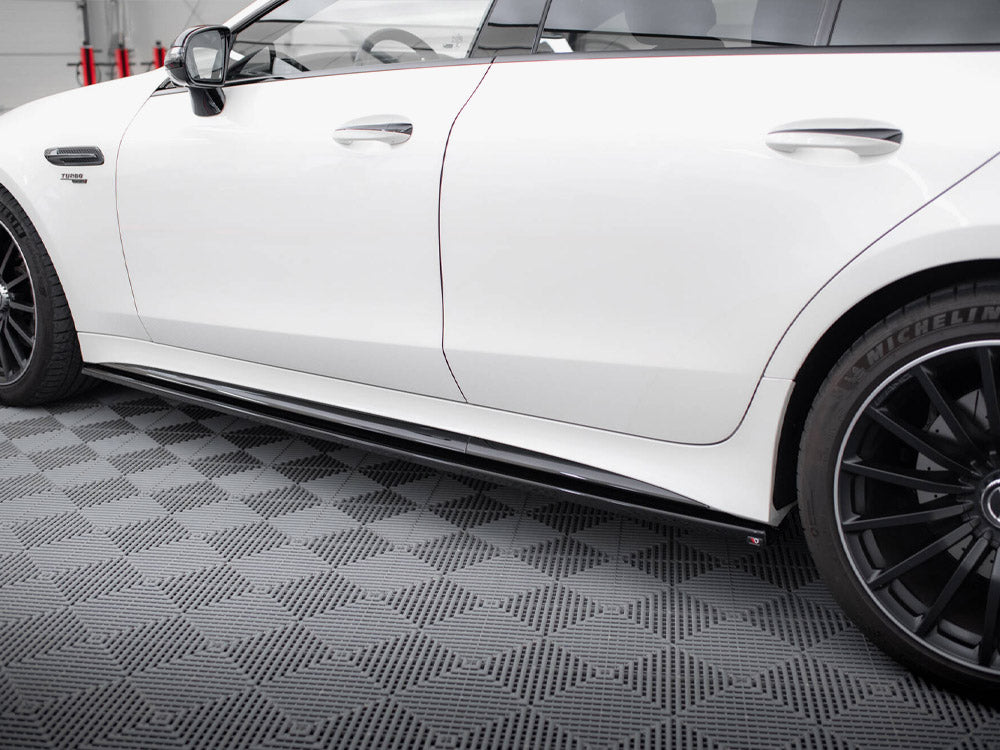 Maxton Design Side Skirts Diffusers Mercedes-AMG GT 43 4 Door Coupe V8 Styling Package - ME-GT-4D-43-V8-SD1G - Image 4