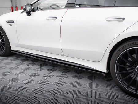 Maxton Design Side Skirts Diffusers Mercedes-AMG GT 43 4 Door Coupe V8 Styling Package - ME-GT-4D-43-V8-SD1G - Image 4