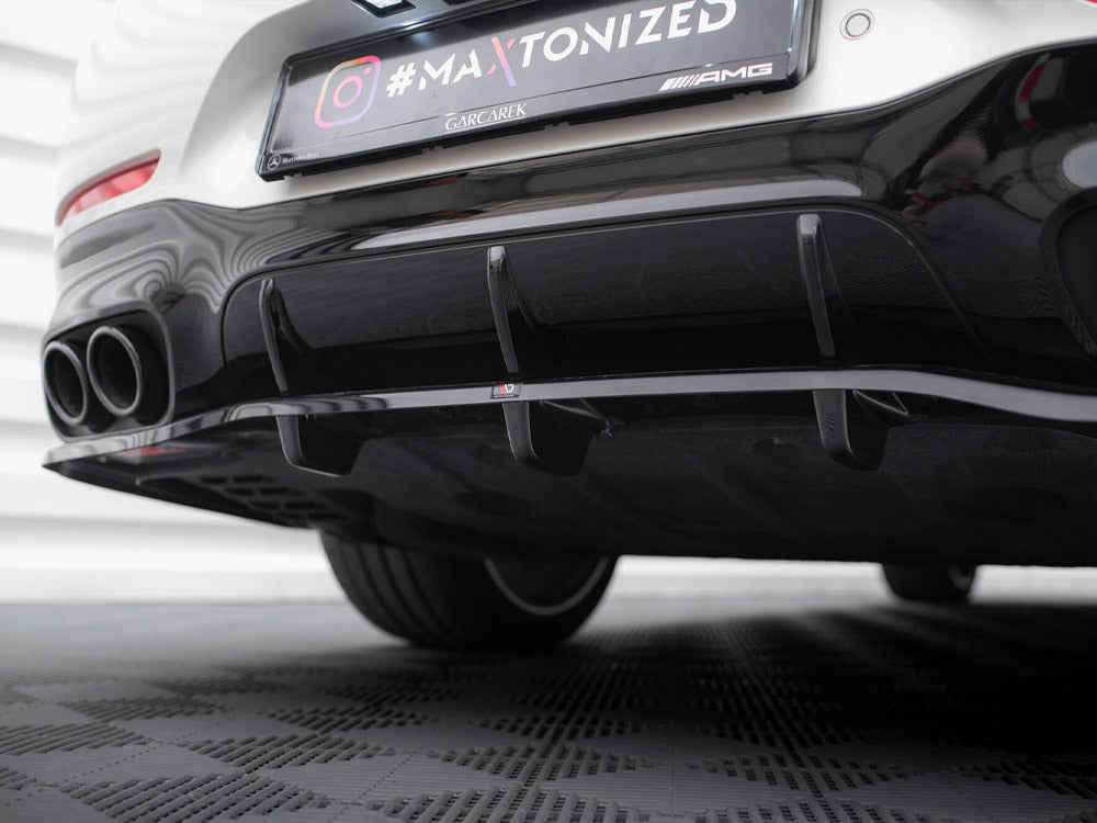 Maxton Design Rear Splitter (Vertical Bars) Mercedes-AMG GT 43 4 Door Coupe V8 Styling Package - ME-GT-4D-43-V8-RD1G+RD2G - Image 5